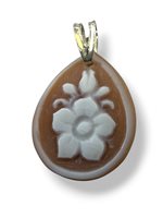 Pendant Mandile 1922 Woman Cammei  in Silver Conchiglia 2MCICM85